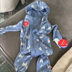 Magnetic Me Blue Castle Print Kids One Piece